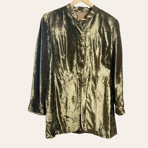 Habsburg Vintage Green Velvet Maxi Skirt & Jacket Set Size 12